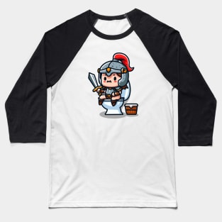 Warrior Poop Baseball T-Shirt